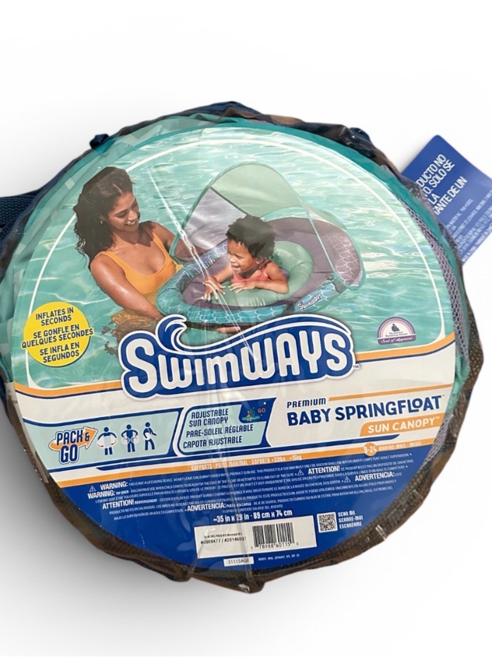 Baby Swim Float with Sun Canopy